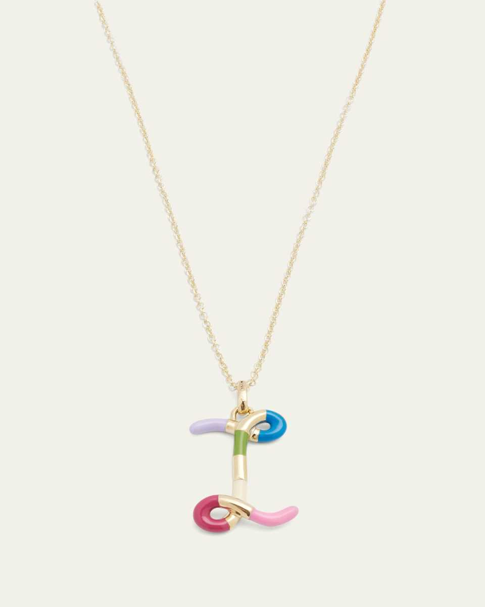 Enamel Letter Necklace